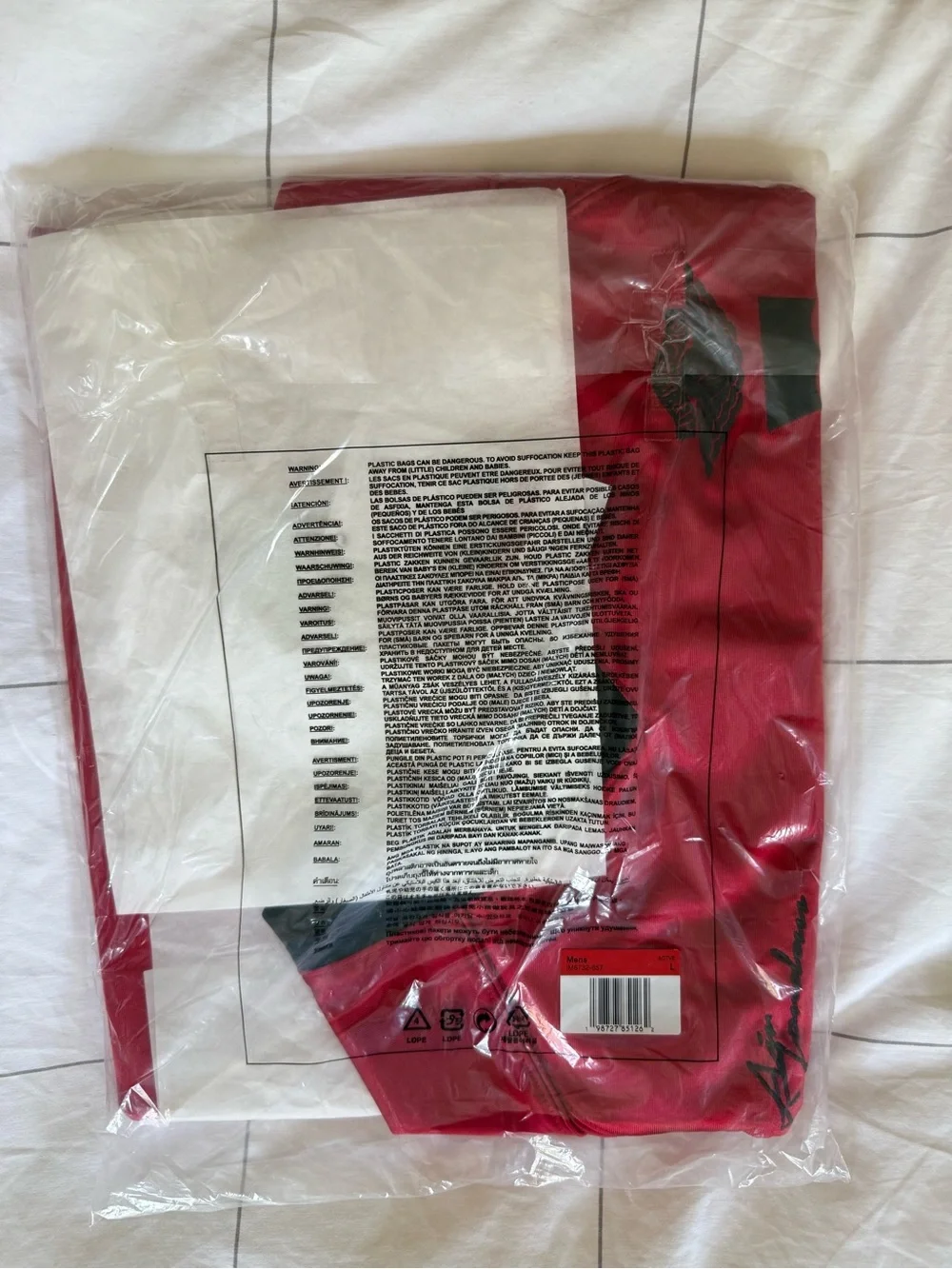 AIR JORDAN X LEVI'S FOOTBALL JERSEY Gym Red Logo Graphic Men's Size Large